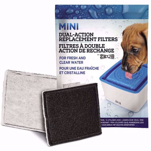 Filtro Fonte Zeus Mini 3uni para Bebedouro de Cão