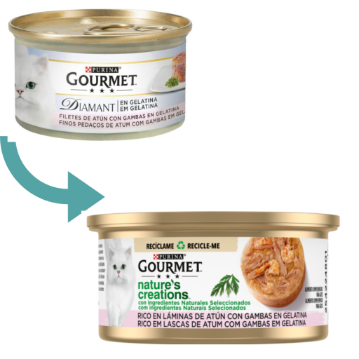 Gourmet Diamant Nature's Creations 85g - Comida Húmida em Lata para Gato