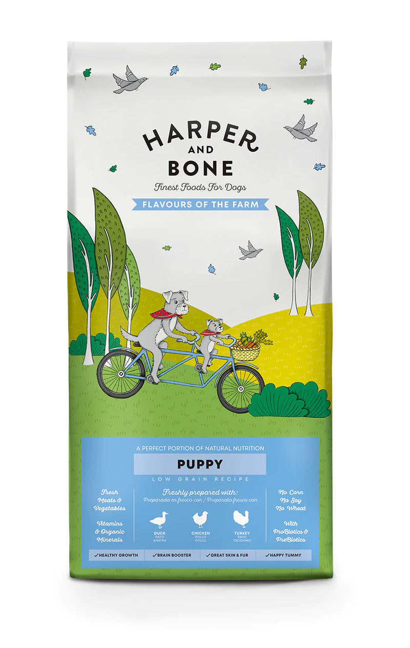 Harper E Bone Puppy Flavours of the Farm - Ração Seca para Cachorro