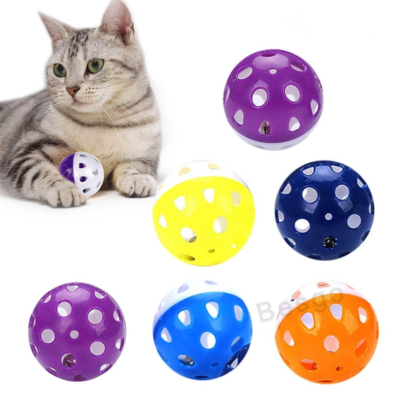 Bolas Plastico c/ Sino - Brinquedo para Gato