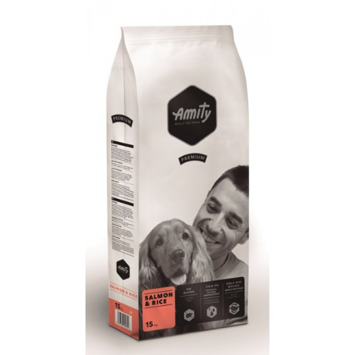 AMITY Premium Salmão 15Kg - Ração Seca para Cão