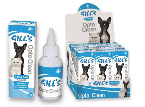 Gills Opto Clean 50ml - Liquido para Limpeza dos Olhos para Cão e Gato