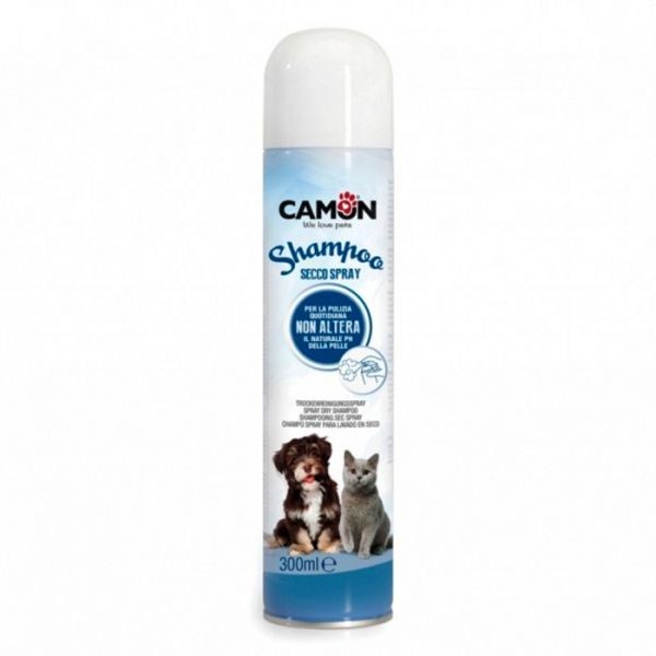 Camon Espuma Seca Talco 300ml - Champo Seco para Cão e Gato