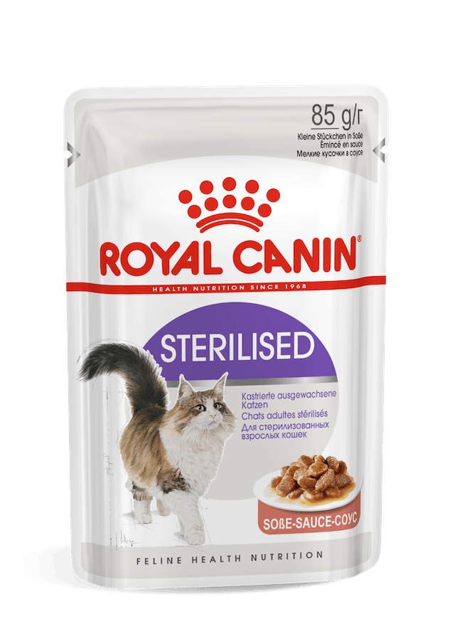 Royal Canin Sterilised Molho 85g - Comida Húmida em Lata para Gato