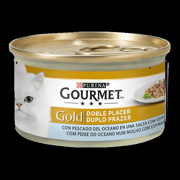 Gourmet Gold Duplo Prazer 85g - Comida Húmida em Lata para Gato