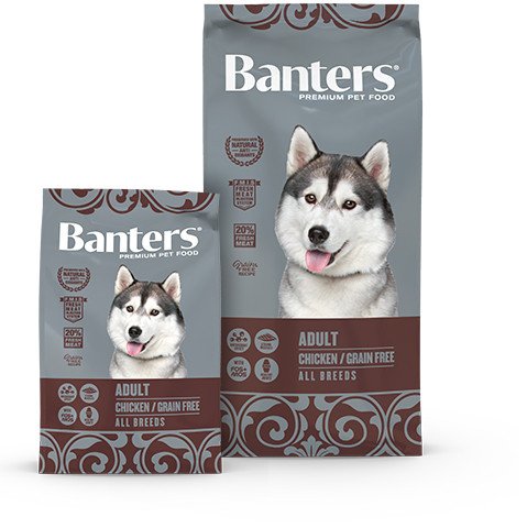 Banters Adulto Grain Free - Raçaõ Seca para Cão