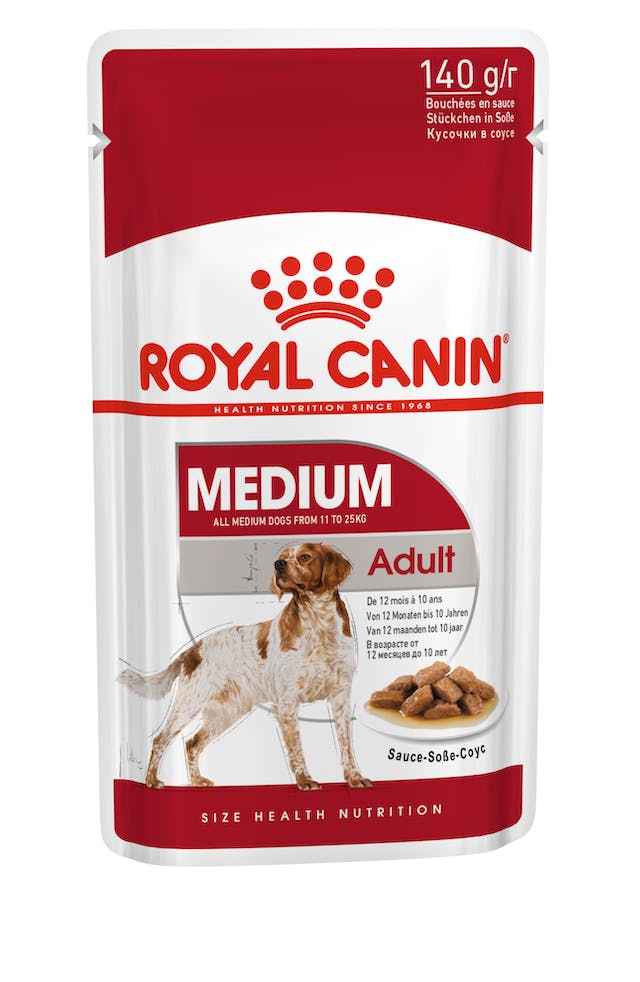 Royal Canin Medium Adult 140g - Comida Húmida em Saqueta para Cão