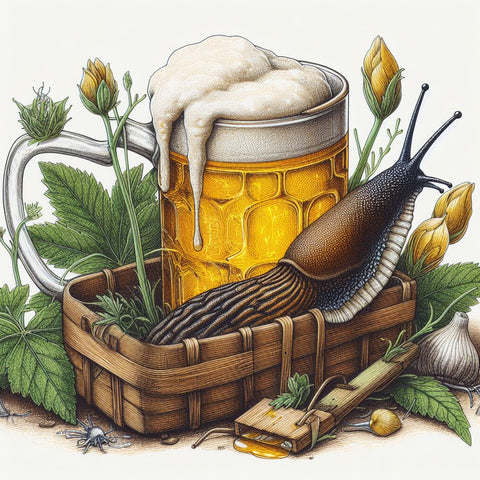 Make a beer trap to catch molluscs in your garden