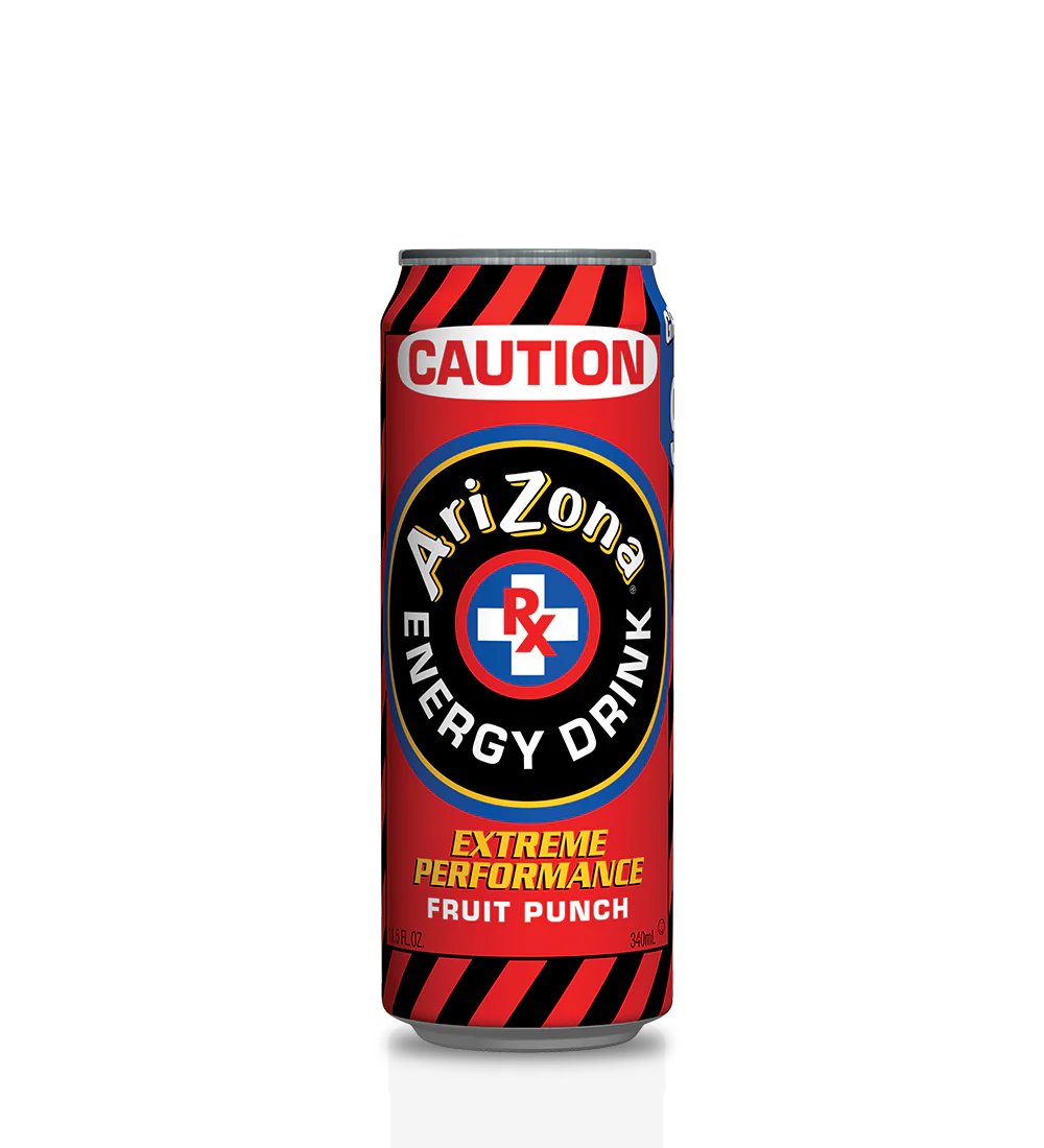 Arizona Caution Fruit Punch Energy Drink 24/11.5oz