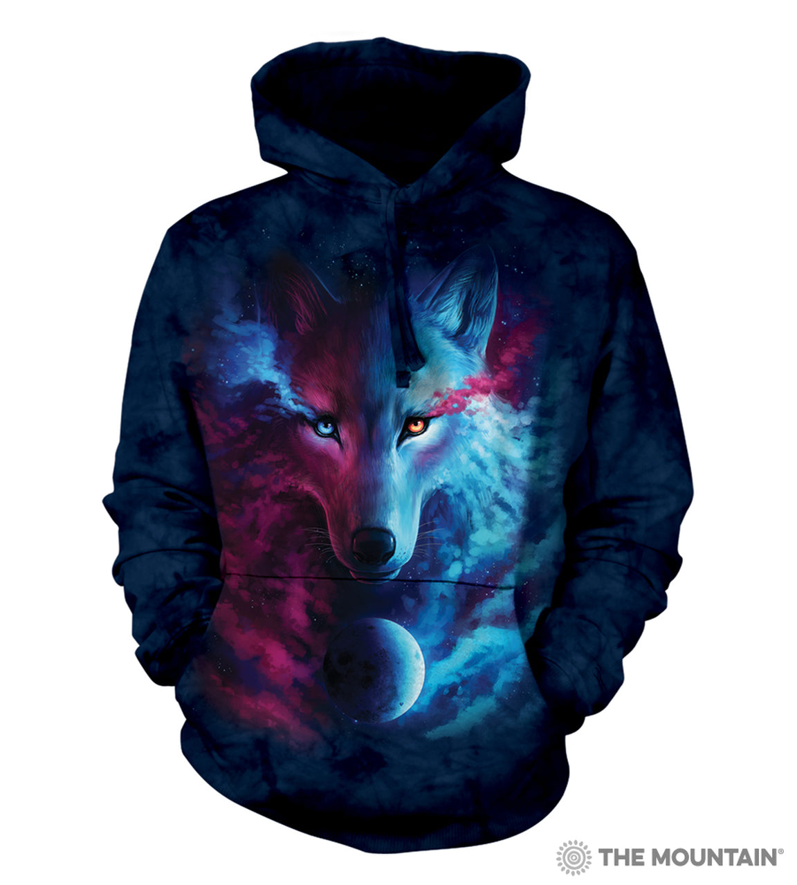 Ying Yang Wolf Hoodie Embroidered Hoodie Embroidered Wolf 