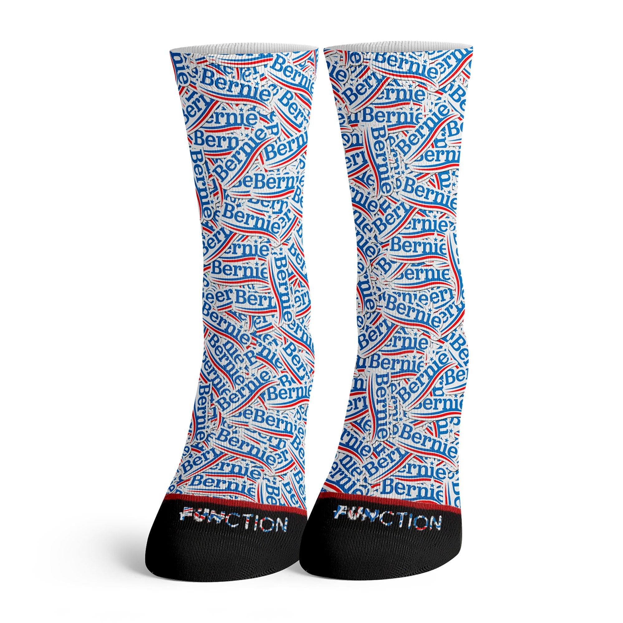 Function - Bernie Sanders Repeating Sticker Pattern 2020 Fashion Socks Democrat Rally Vote