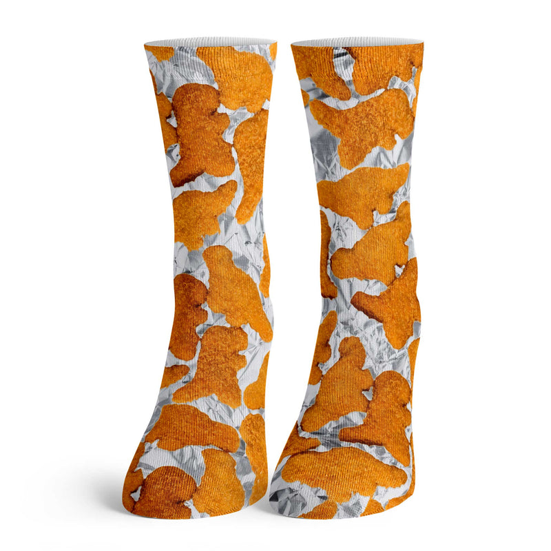 Function - Dinosaur Chicken Nugget Tall Crew Food Socks T-Rex ...