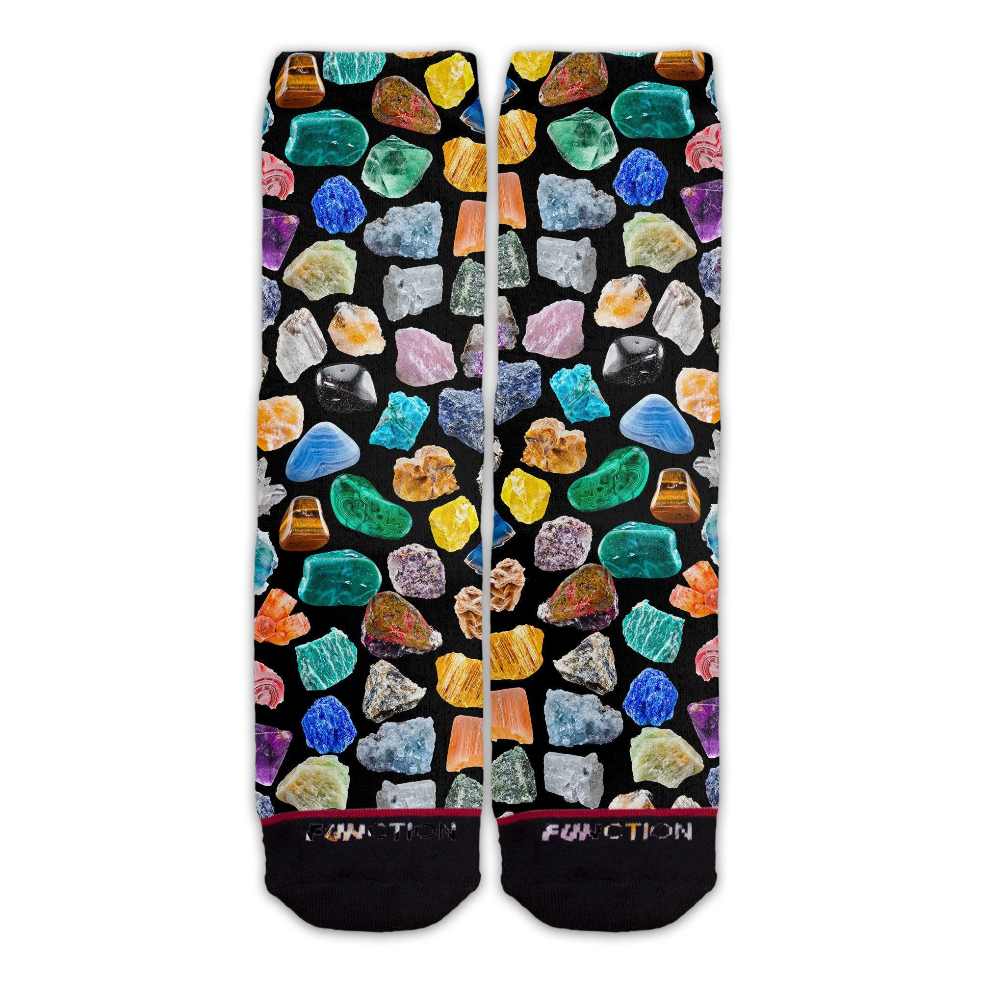 Function - Minerals Rock Geology Stone Crystal Unisex Crew Socks