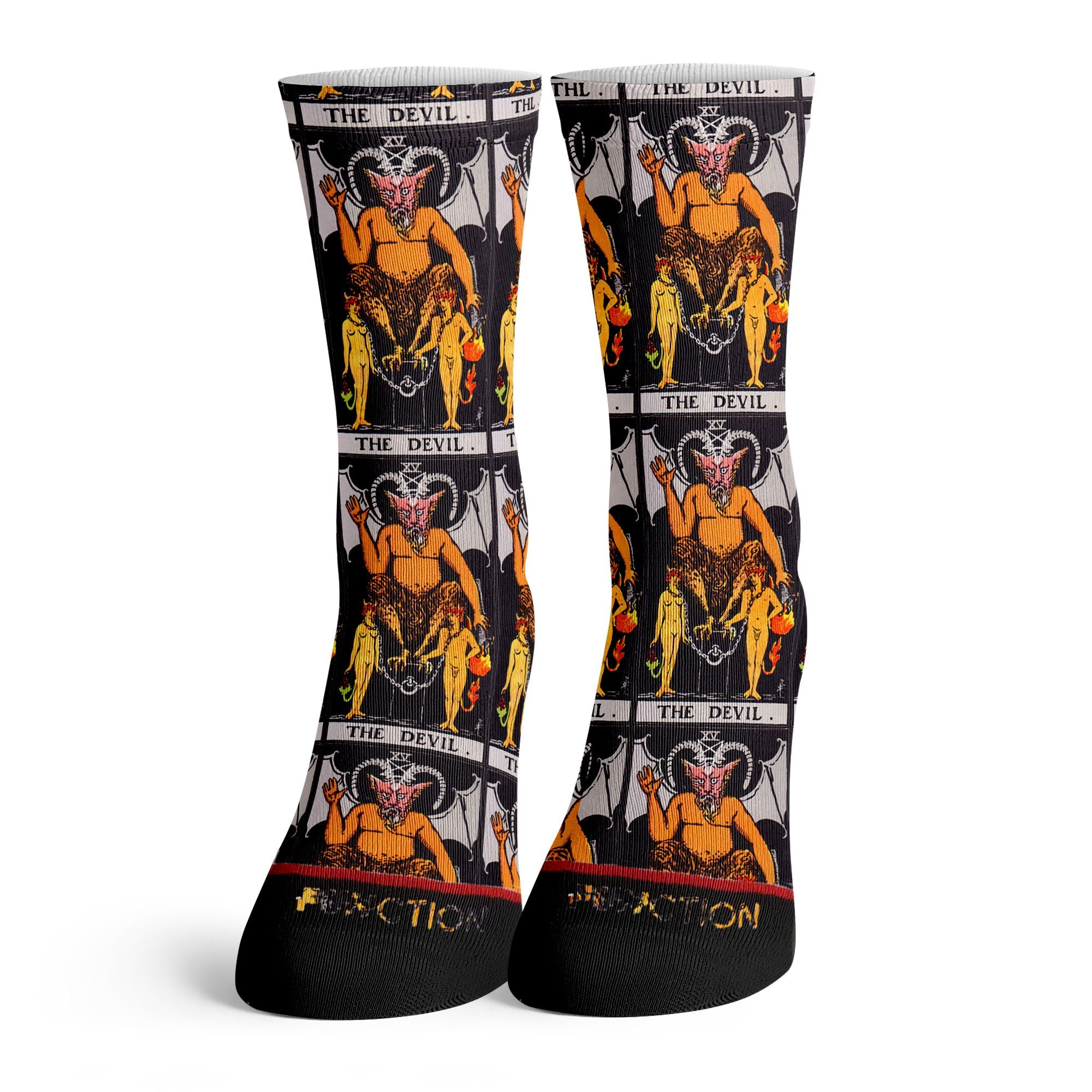 Function - The Devil Tarot Card Deck Unisex Crew Socks