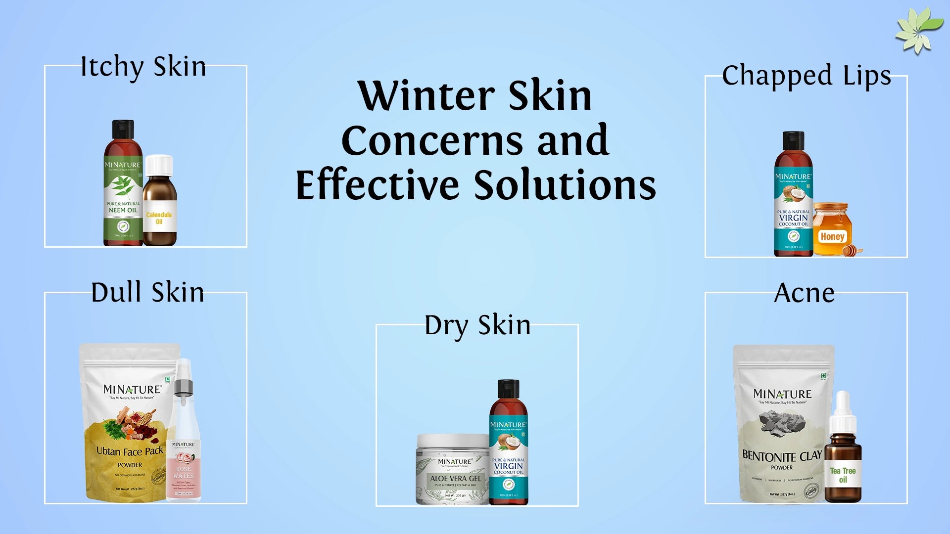 Common Winter Skin Problems and Their Solutions with natural products.