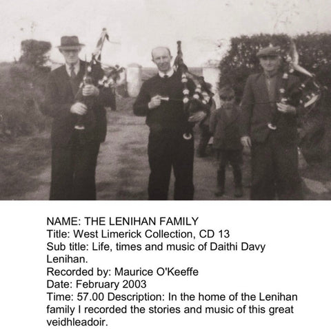 The Lenihan Family - Mountcollins Pipe Band