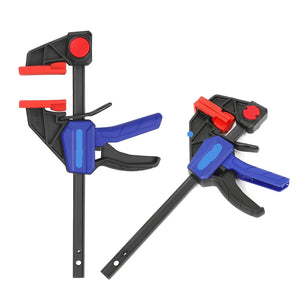 6"/150mm 1/2PC Quick Ratchet F Clamps For Woodworking Carpentry Clamp One-Handed Heavy Duty Bar Clamp Wood Clip Kit Tool - GardeningBuy - Carpentry Clamps