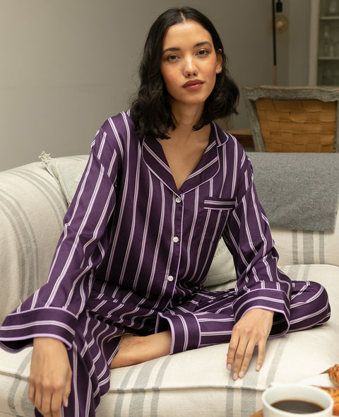 Pixie Bourgogne print pyjamas