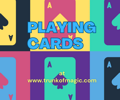 playing cards at trunk of magic