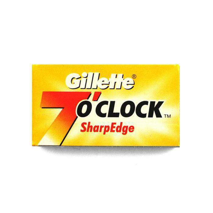 Gillette 7 O'Clock Yellow Razor Blades ( Pack of 5)