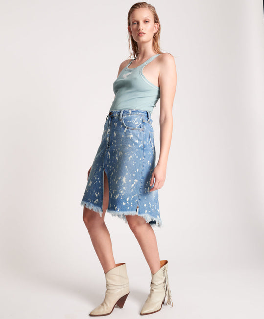TRINITY MID LENGTH DENIM SKIRT · See-More Jean Skirts · Online Store  Powered by Storenvy