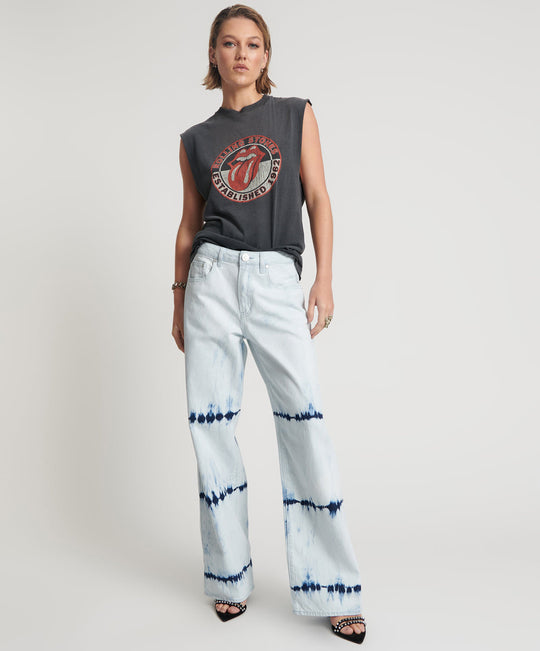 HOLLYWOOD JACKSON MID WAIST WIDE LEG JEAN