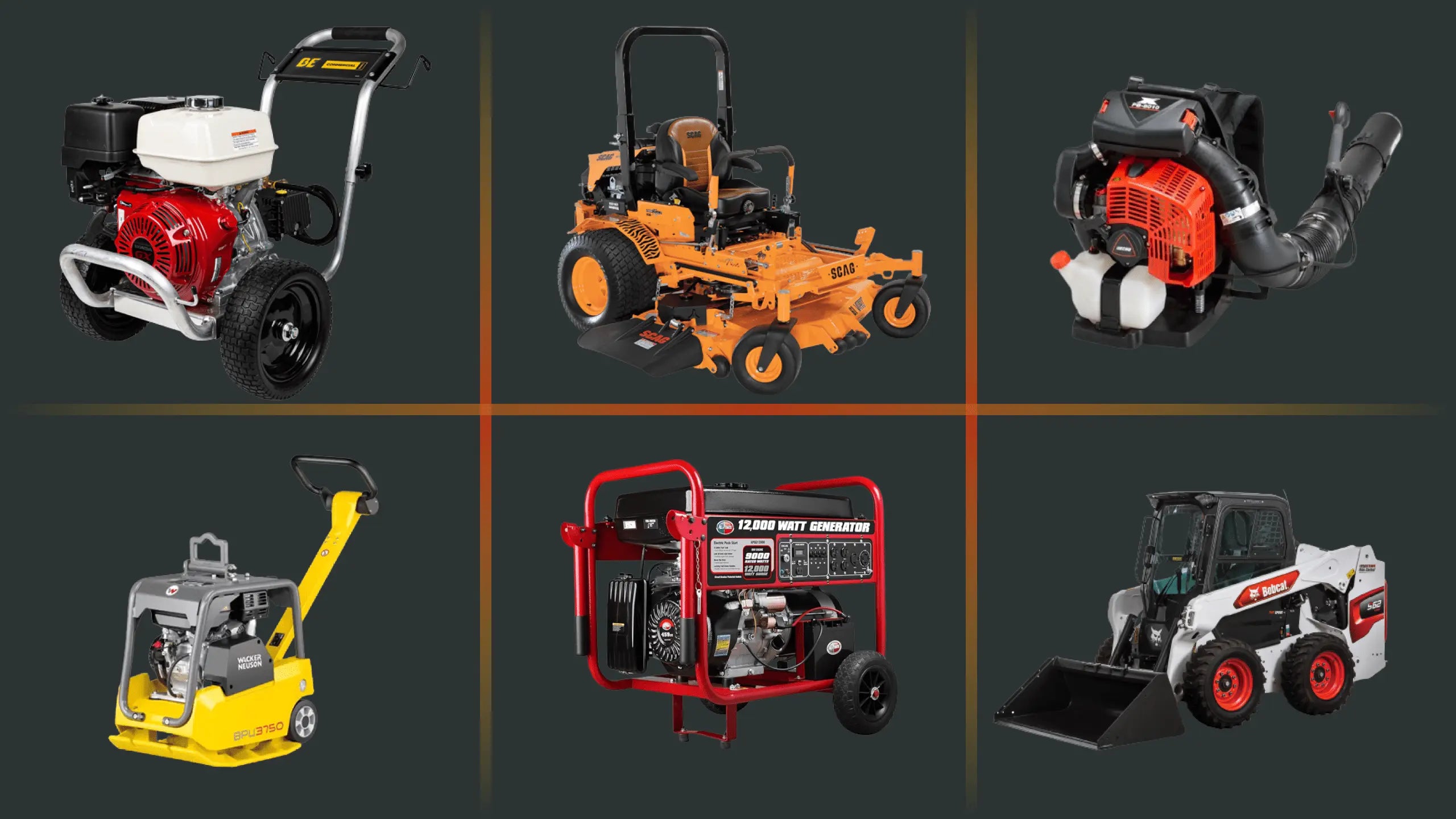 some of the rental equipment we have on store