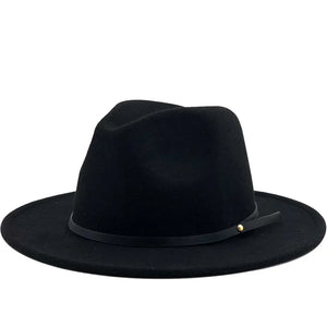 Men Wool Vintage Gangster Trilby Felt Fedora Hat - Spark 