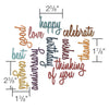 Sizzix Thinlits Die Set 13PK - Celebration Words: Script by Tim Holtz