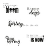 Sizzix Clear Stamps Set 5PK - Spring Sentiments