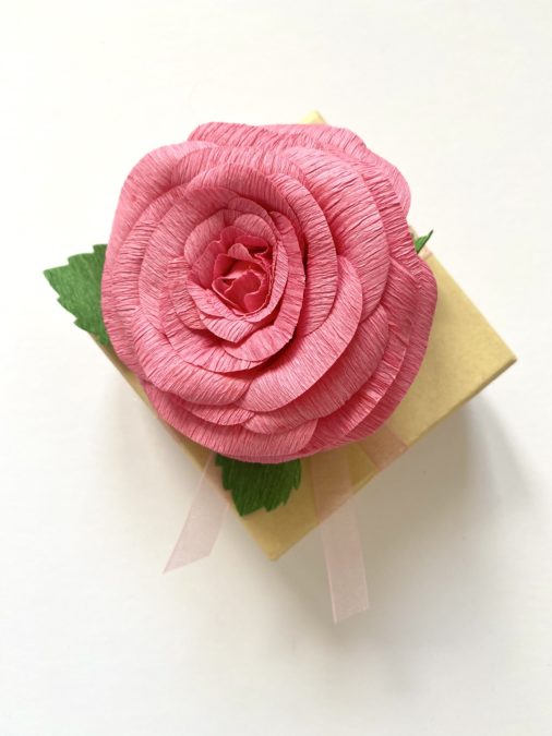 crepe paper rose