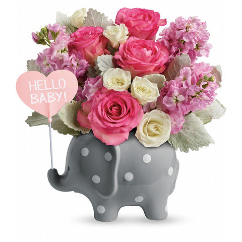 Hello Sweet Baby Bouquet - Pink