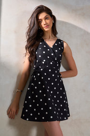 Picture of Akira|Polka Print Cotton Dress