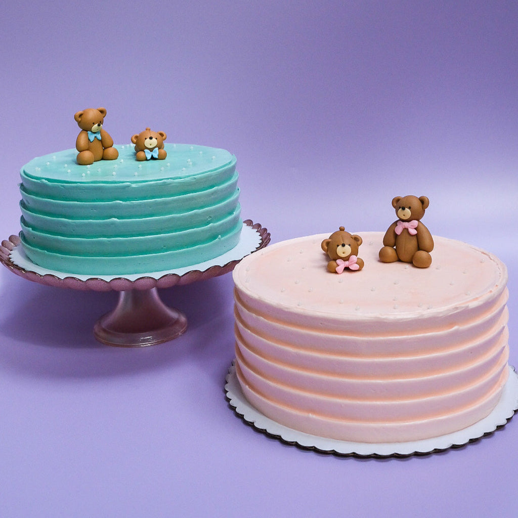 Baby Shower Bear Tiered Cake – Padoca Bakery