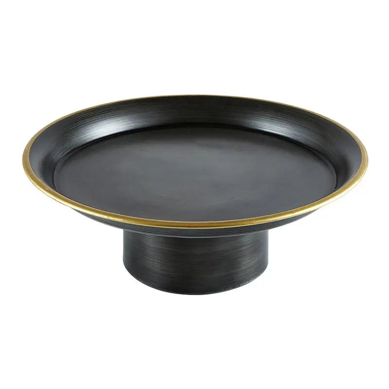 Iron pedestal tray