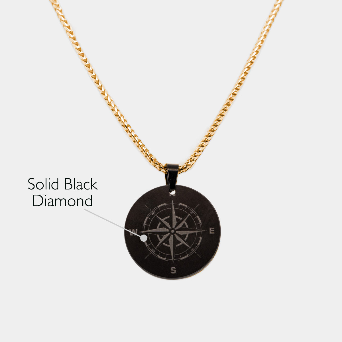 Black Gold Chain Necklace Men, Black Stainless Chain Men