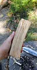 Piece of wood to be used for a new wooden machete handle