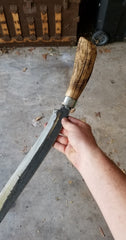 final coat of danish oil for the new wooden handle of the parang machete