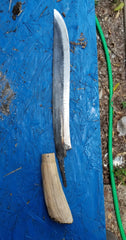 sizing wooden handle to hidden tang large parang machete