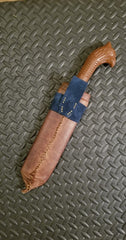 Final product! Leather bound wooden sheath for a parang