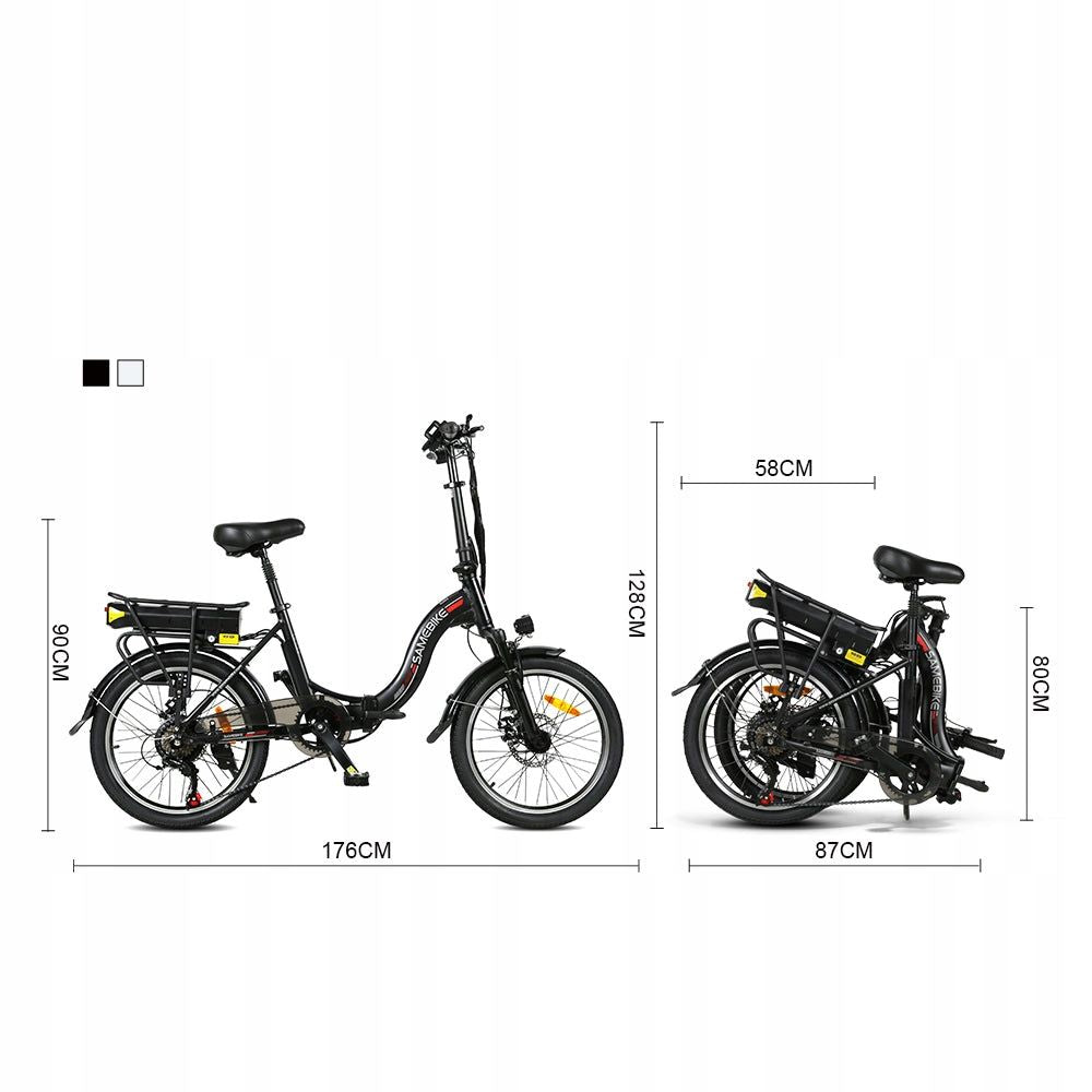 Samebike JG20 Folding Electric Mountain Bike dimension