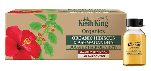 Kesh King Organics Hibiscus & Ashwagandha Booster Hair Oil Shots