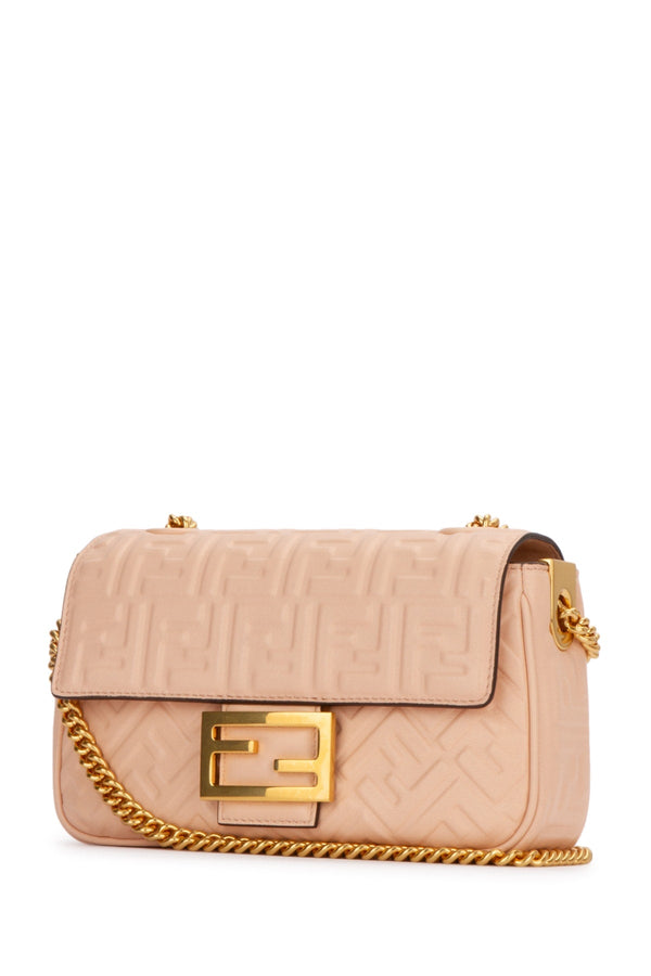 Fendi Baguette Nappa Leather Midi Chain Shoulder Bag (Shoulder