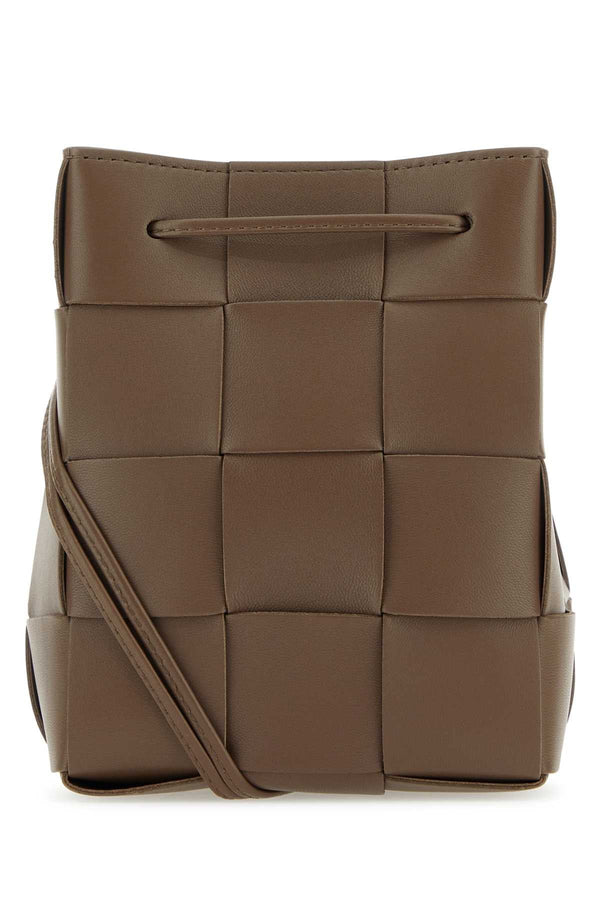 Bottega Veneta | Small Crossbody Bucket Bag | Grey Tu