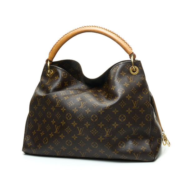 Louis Vuitton Artsy MM Monogram Canvas Hobo Style Bag