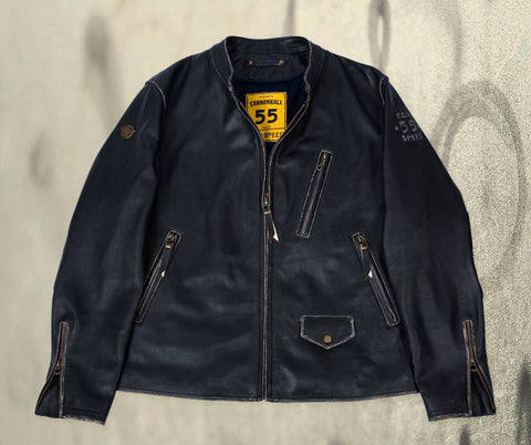 Brickyard 400 Vintage Leather Jacket  Art. 7051 - Biker Collection