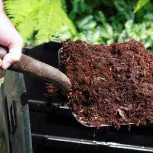 Soil and a shovel