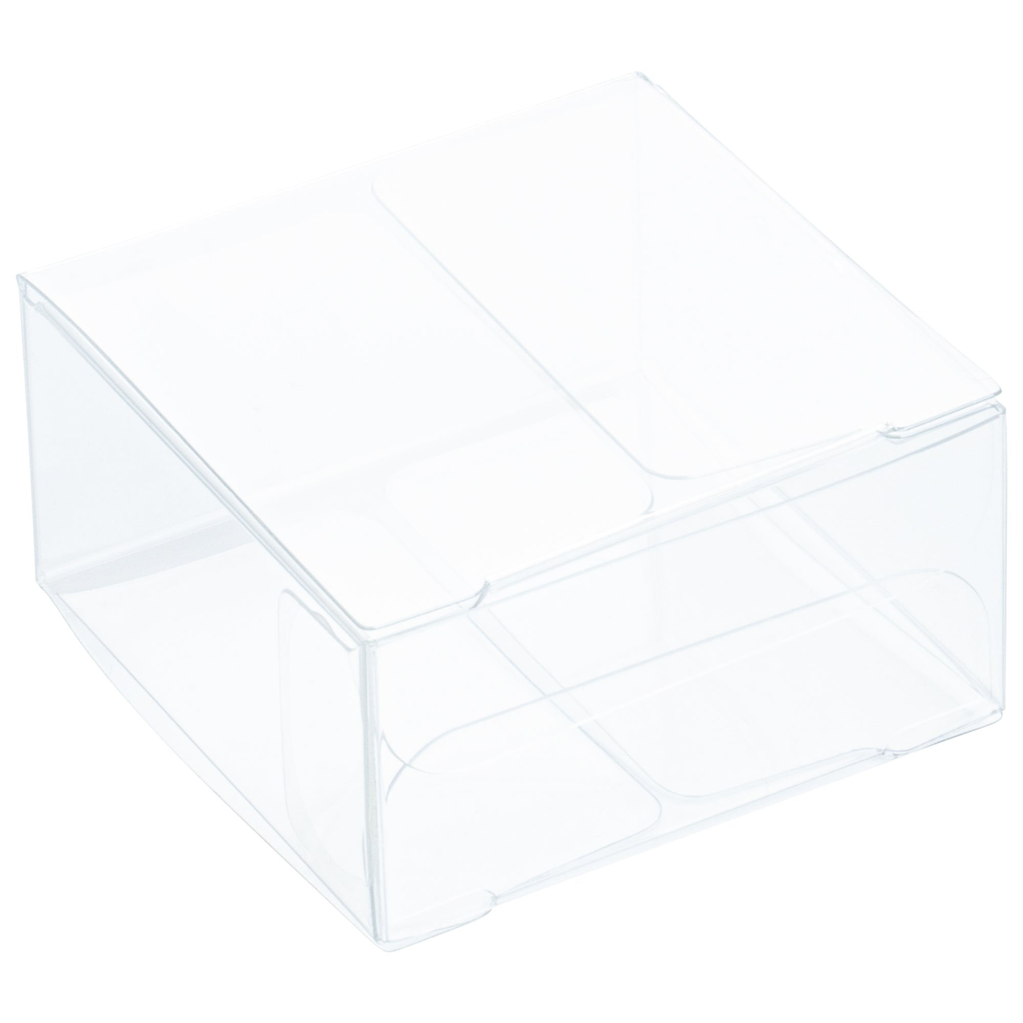 Plastic Candy Box - Square - Clear - 1.5” x 1.5” x 1.5” - 100 count box