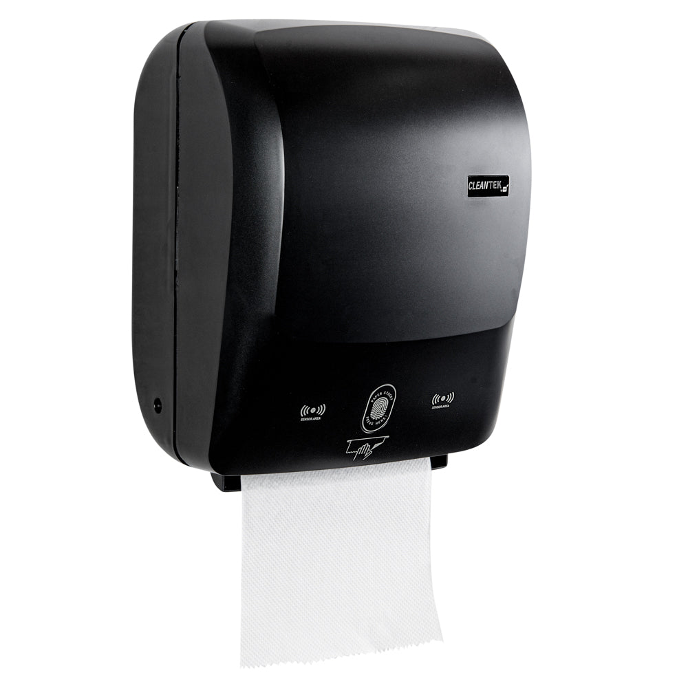 Clean Tek Professional Black Plastic Standard Toilet Paper