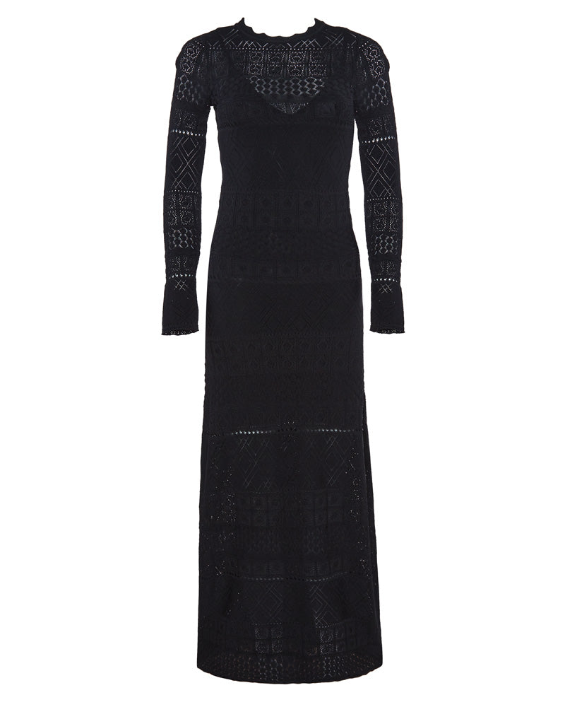 ALEXIS Volta Knit Long Sleeve Maxi Dress – Le Box Blanc